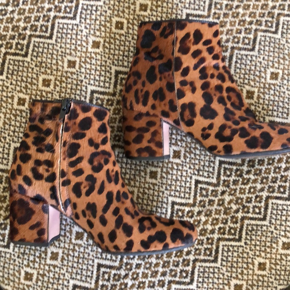 Zara Collection calf hair booties